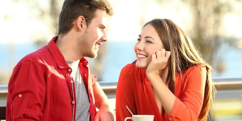 Young Couple talking to each other